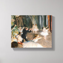 Repetitionen på scenen av Edgar Degas Canvastryck