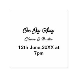 Repetitionsmiddag En dag bort natten före namn da Självfärgande Stämpel