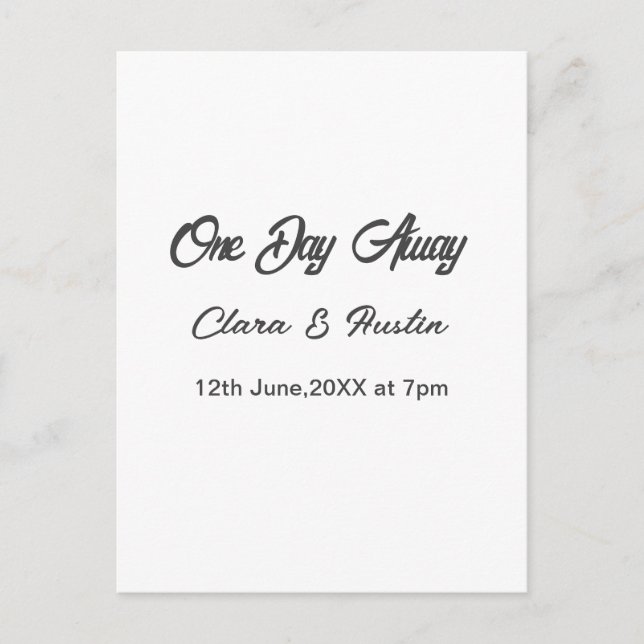 Repetitionsmiddag En dag bort natten före namn da Vykort (Framsida)