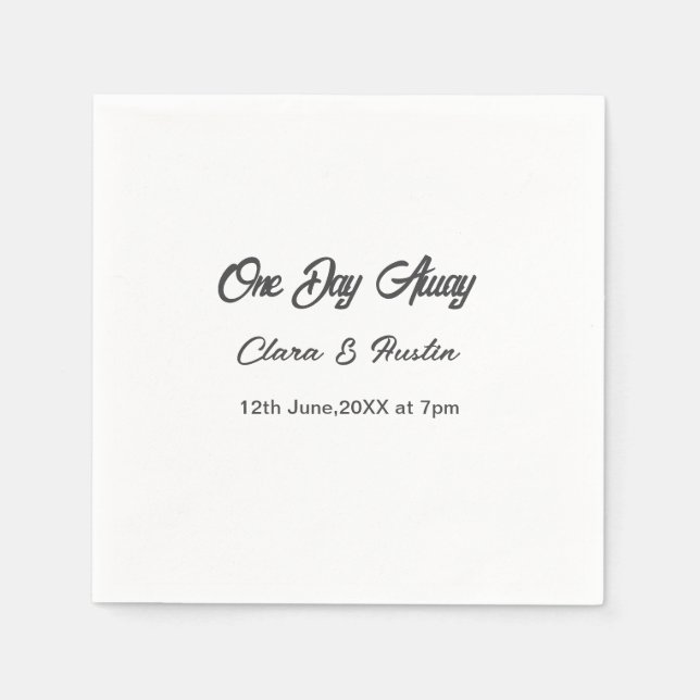 Repetitionsmiddag En dag före namn da Pappersservett (Framsidan)