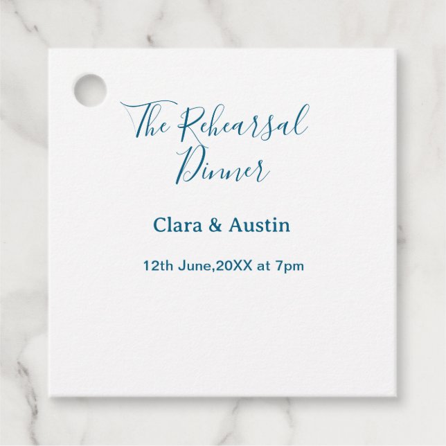 Repetitionsmiddag kvällen före enkel minimal m gåvor etiketter (Framsida)