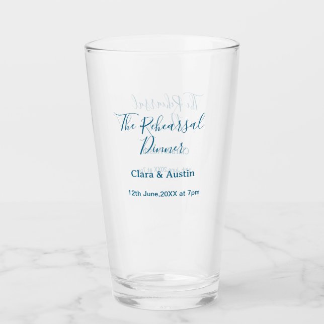 Repetitionsmiddag kvällen före enkel minimal m glaskopp (Framsida)