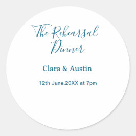 Repetitionsmiddag kvällen före enkel minimal m runt klistermärke