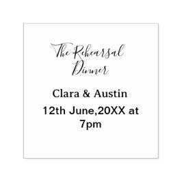 Repetitionsmiddag kvällen före enkel minimal m självfärgande stämpel