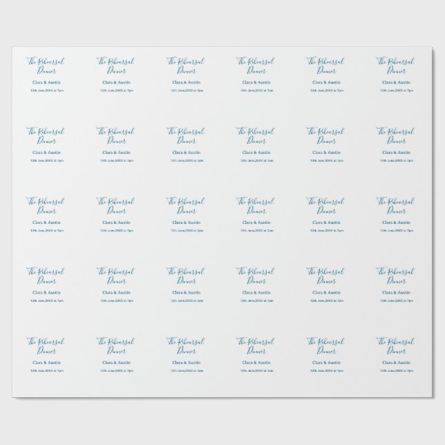 Repetitionsmiddag kvällen innan enkel minimal m presentpapper (Platt)