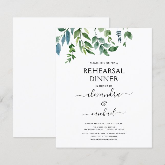 Repetitionsmiddag med budgetvänlig grönska och ele (Fram/baksida)