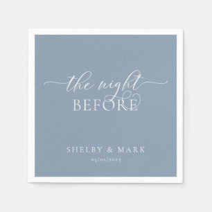 Repetitionsmiddag, natten före i Dusty Blue Pappersservett