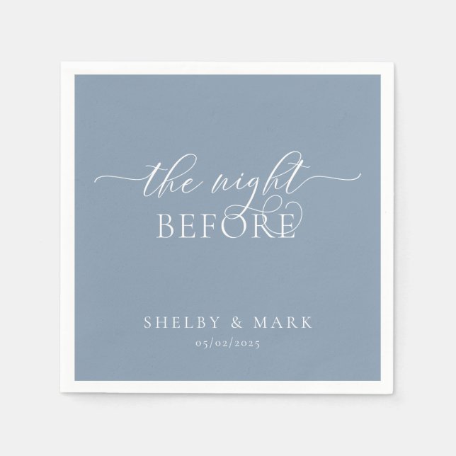 Repetitionsmiddag, natten före i Dusty Blue Pappersservett (Framsidan)