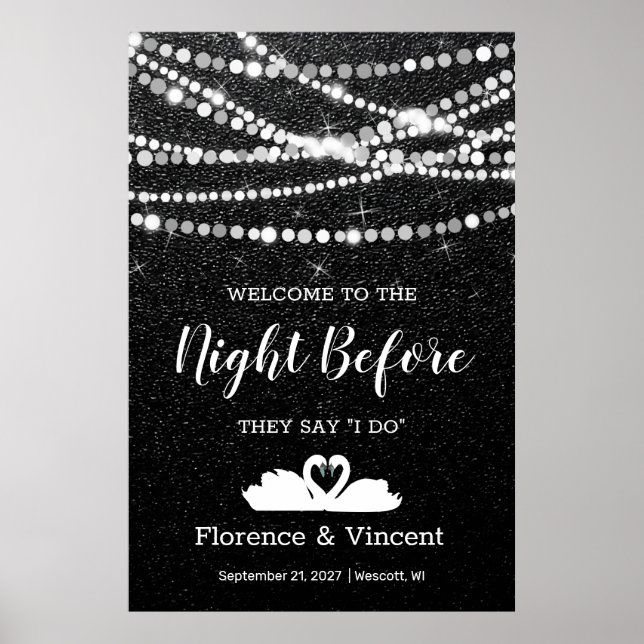 Repetitionsmiddags välkommen till kvällen före  Po Poster (Framsidan)