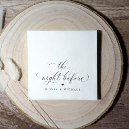 Repetitionsmiddagsblöjor natten före Bröllop Pappersservett