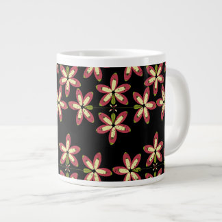 Repetitiva sömlösa blommigtar jumbo mugg