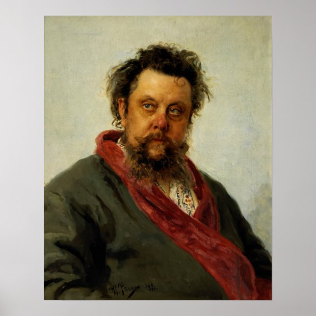 Repin - Composer MP Mussorgsky Poster (Framsidan)