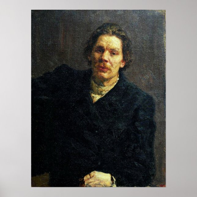 Repin - Maxim Gorky 1899 Poster (Framsidan)
