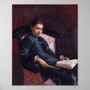 Repin - Vera Repina, Artists fru 1878 Poster