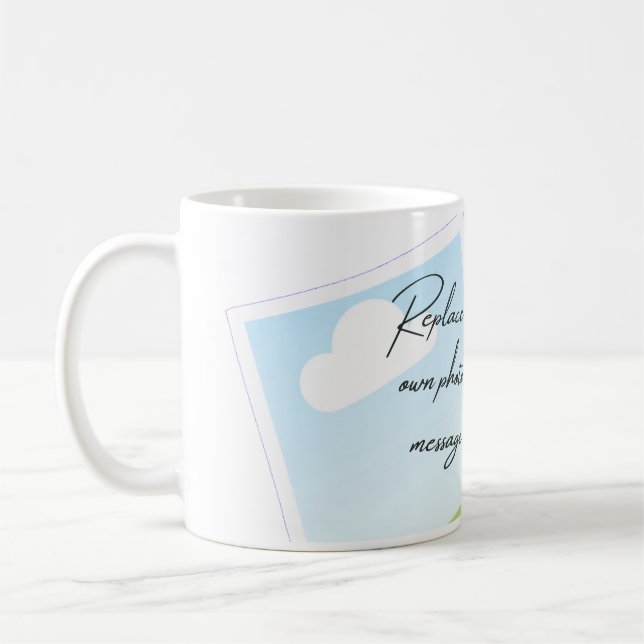 Replace This Text With Your Own Photo or Message Kaffemugg (Vänster)