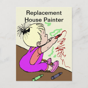 Replacement House Painter Vykort