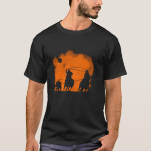 Replängssnurrning Rodeo Cowboy Western Landsbygd T Shirt