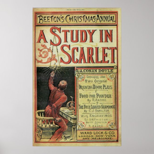 REPLICA Poster First Sherlock Holmes Story (Framsidan)