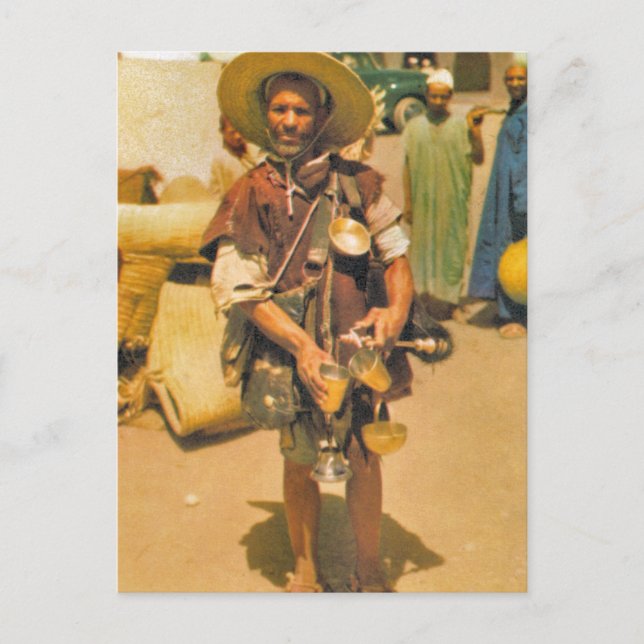 Replica Vintage Drinks Seller, Marocko Vykort (Framsida)