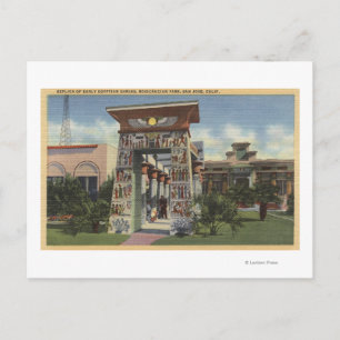 Replik av egyptiska Shrine, RosiCrucian Park Vykort