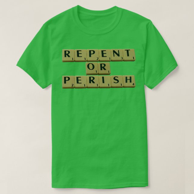 Replik eller Perish T Shirt (Design framsida)