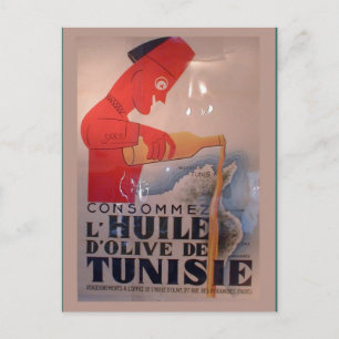 Replik gammal reklam, L'Huile de Tunisie Vykort