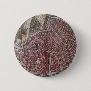 Replik stadskarta över Amsterdam 1652 Knapp