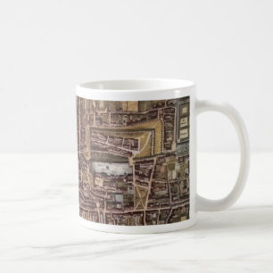 Replik stadskarta över Haag 1649 Kaffemugg