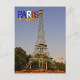 Replika Eiffel Torn i Paris, Tennessee Vykort