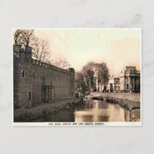 Replika Vintage bild, kardiff, slott, havre Vykort
