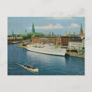 Replika Vintage Danmark, Cruise frakt, Köpenhamn Vykort
