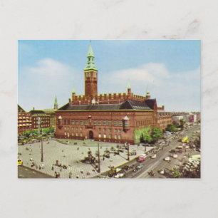 Replika Vintage Danmark, Köpenhamn, stadshuset Vykort