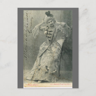 ReplikatVintage Frankrike, Fransk actress 1900 Vykort