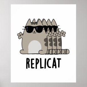 Replikerad katalog Pun med funktionell replikering Poster