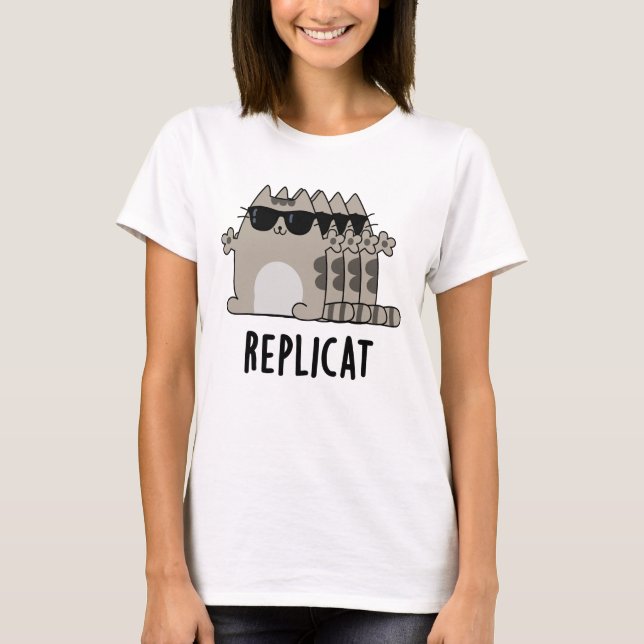 Replikerad katalog Pun med funktionell replikering T Shirt (Framsida)