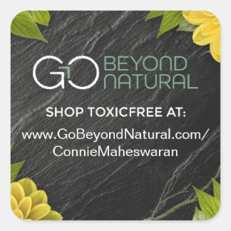 Replikerade länkspärrar (Mörk) Fyrkantigt Klistermärke