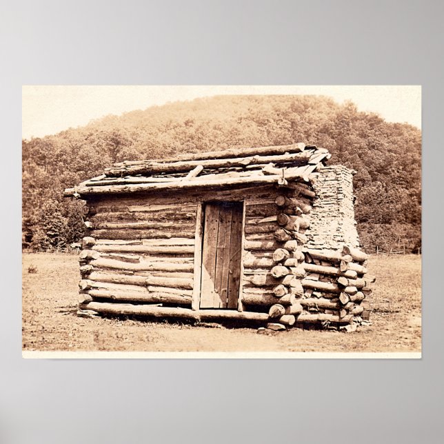 Replikering av första kabinen byggt i Kentucky Poster (Framsidan)