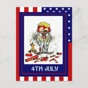 Replikerings-Vintage 4 juli, Fyrverkerifaror Vykort