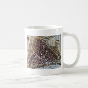 Replikstad karta i Rotterdam 1652 Kaffemugg
