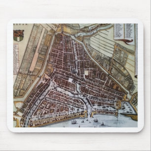 Replikstad karta i Rotterdam 1652 Musmatta