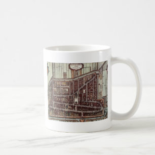 Replikstaden karta i Delft 1649 Kaffemugg