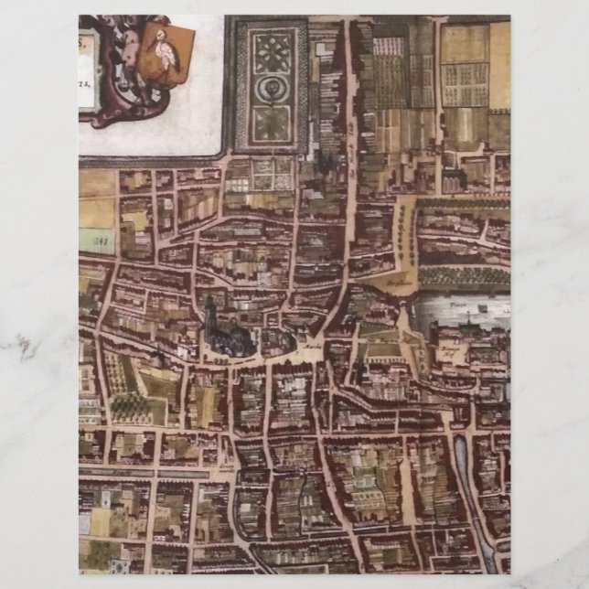 Replikstaden karta i Haag 1649 (Framsida)