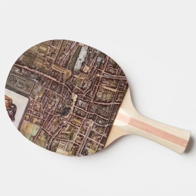 Replikstaden karta i Haag 1649 Pingisracket (Sidan)