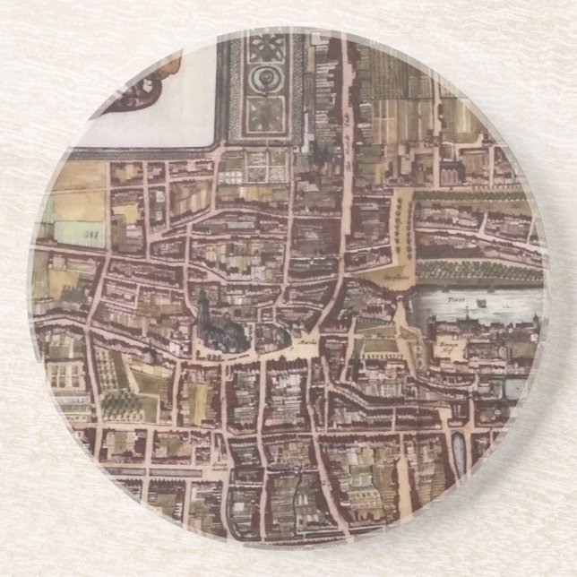 Replikstaden karta i Haag 1649 Underlägg (Framsidan)