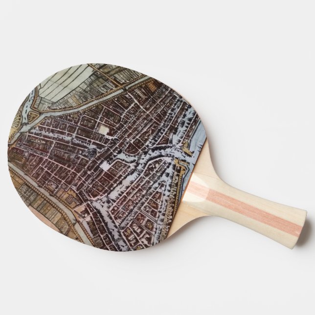 Replikstaden karta i Rotterdam från 1652 Pingisracket (Sidan)