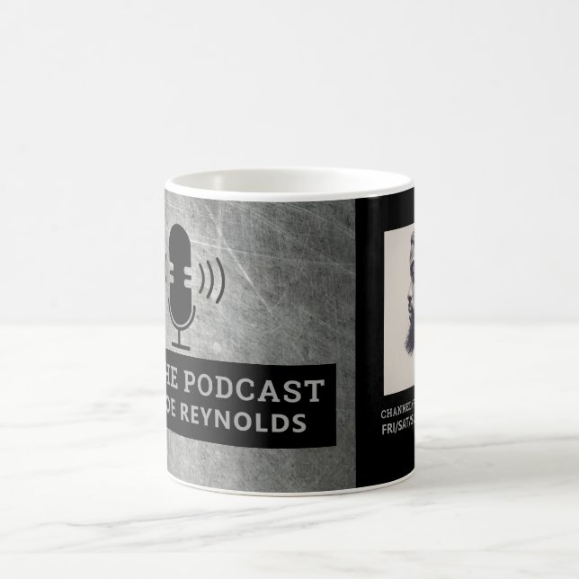 Repor Effekt Metall, Podcaster, Podcast Annons Kaffemugg (Center)