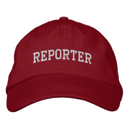 Reporter Embroied Baseball Cap/Baseball Hat Broderad Keps