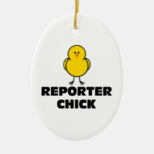 Reporterchick Julgransprydnad Keramik