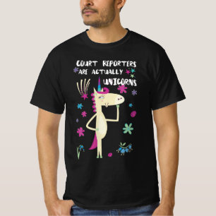 Reportrar i domstolen är faktiskt universitet t shirt