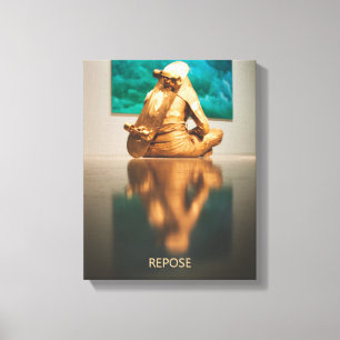 REPOSE Girl with Skateboard Canvas Art